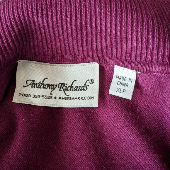 Anthony Richards | Eggplant sweater | size XLP - Picture 4 of 5